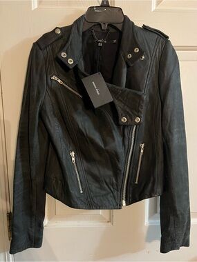 Muubaa leather jacket sz 6 us new